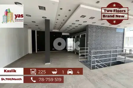 Kaslik 225m2 | Brand New Shop | Modern | Perfect Investment | EH