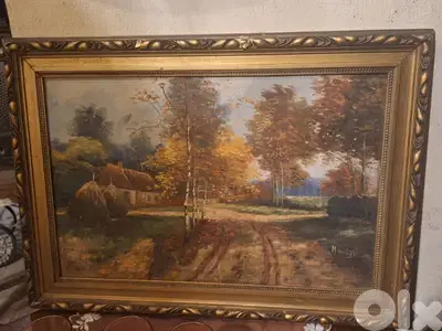 european signed oil painting
