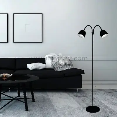 Twin-Head FJORD Floor Lamp – Sleek 140cm Metal Frame, 3 Color Options