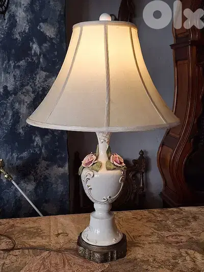 italian porcelain capodimonte lamp