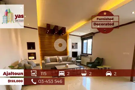 Ajaltoun 115m2 | Furnished FLat | Decorated | Open Mountain View | RO