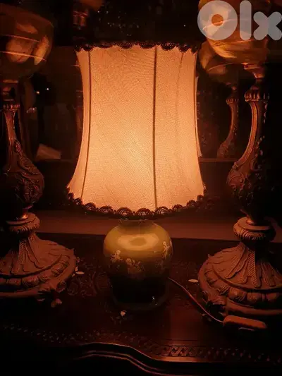 handmade italian porcelain lamp
