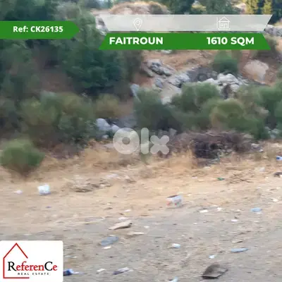 Prime land in Faitroun for sale قطعة أرض مميزة في فيطرون