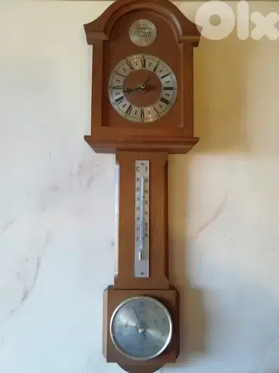 Tempus fugat clock + thermo + baro made in germany 55cm