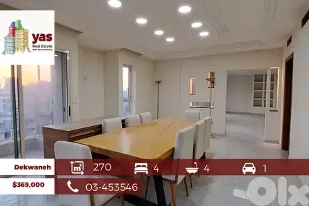 Dekwaneh/City Rama 270m2 | Well Maintained | Prime Location |PA|