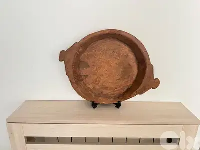 unique piece wooden plate tray handmade imported