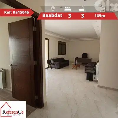 Beautiful apartment in Baabdat for sale شقة جميلة في بعبدات للبيع