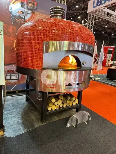 فرن بيتزا حطب و غاز ، gas and wood pizza oven