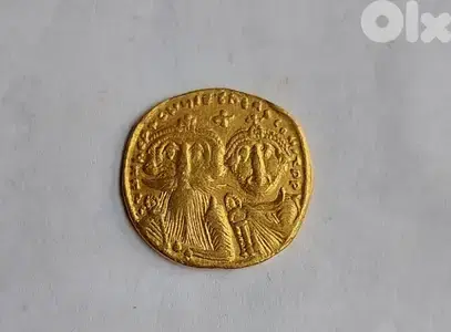 Constans II & Constantine IV ancient Byzantine Gold coin year 641-668