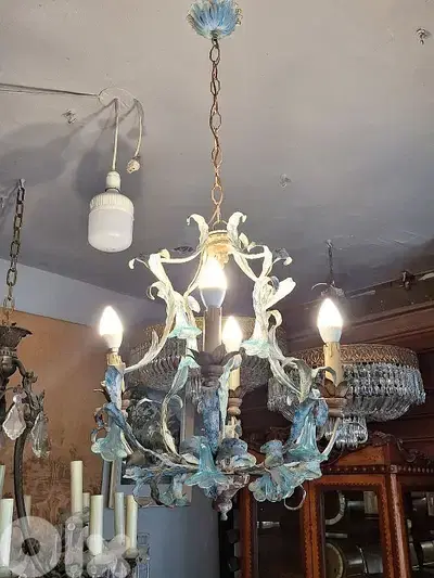 french leaf shaped chandelier