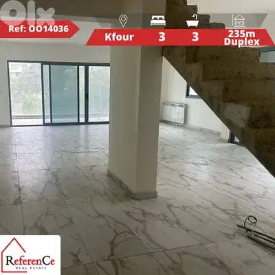 Duplex with terrace in Kfour دوبلكس مع تراس في كفور