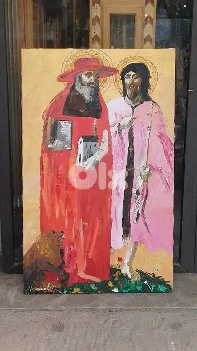 أيقونة رسم زيتي روسيّة