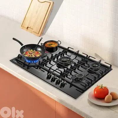 KB ELEMENTS BUILT-IN GAS COOKTOP ( 4 GAS BURNERS + 1 ELECTRIC COOKER )