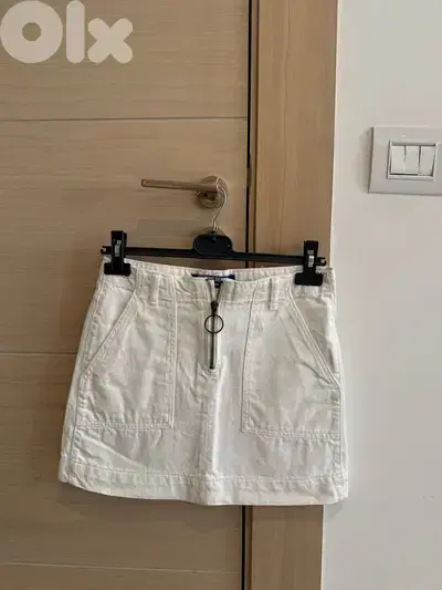 white skirt from jennyfer size s new never worn