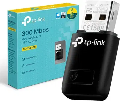 TP-LINK 300MBPS MINI WIRELESS N USB ADAPTER - WIFI DONGLE WN823N