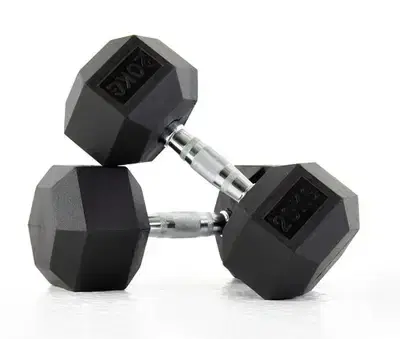 2 × 20kg hexagon dumbells new