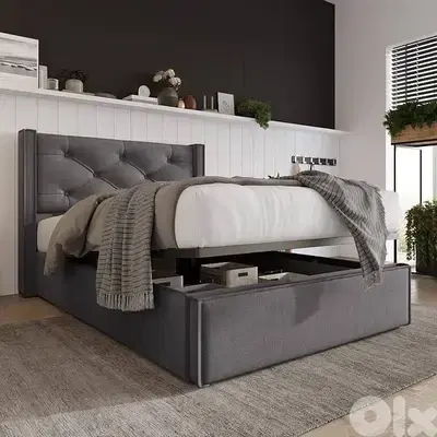 Single Bed, 90 x 200 cm, with Metal Slatted Base