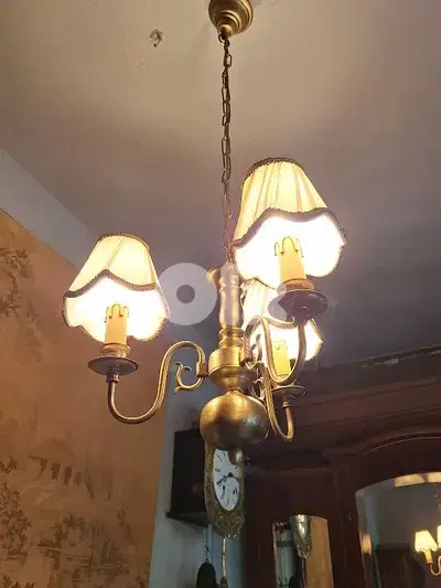 antique flemish brass chandelier