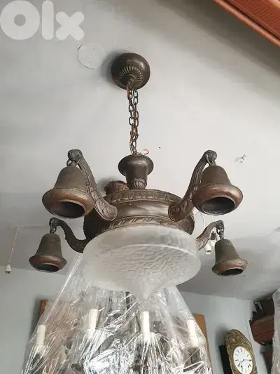 antique bronze chandelier