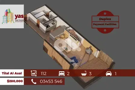 Tilal Al Asal 112m2 | Under Construction Duplex | Pyt Facilities | DA