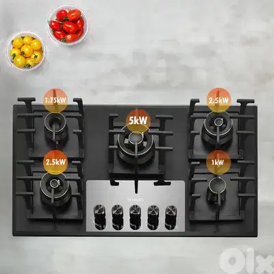 BUILT-IN GAS COOKTOP - 5 BURNERS