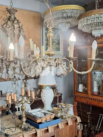 bronze flemish chandelier