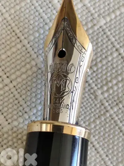 mont Blanc fountain pen the original Meisterstück4810,14k gold, 585