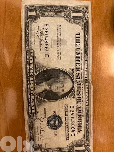 One dollar silver certificate