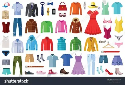 Clothes for sale.