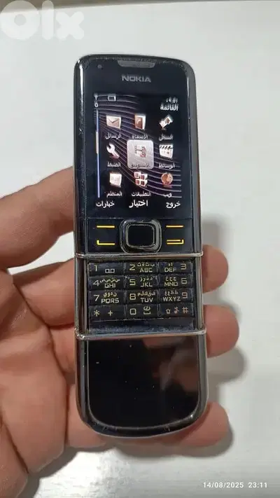 nokia نوكيا 8800 كتير نضيف شبه جديد لون اسود