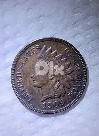 USA Indian Head penny one cent Last mint 1909 S