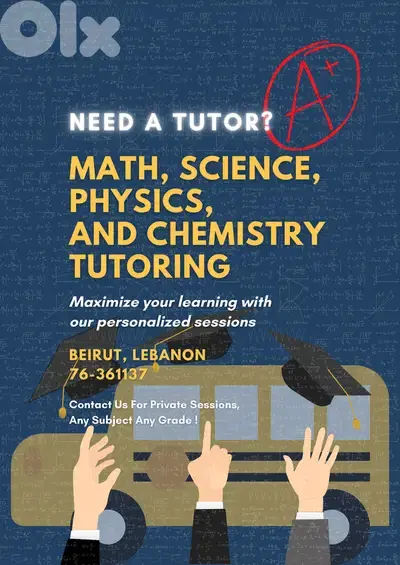 استاذ دروس خصوصية biology math physics chemistry