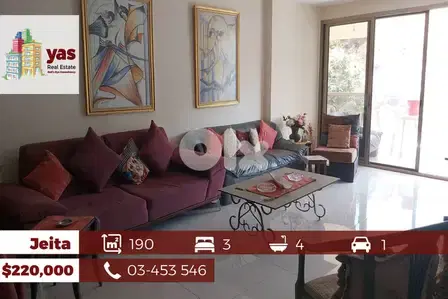 Jeita 190m2 + 350m2 Garden | Mint Condition | Partly Furnished |