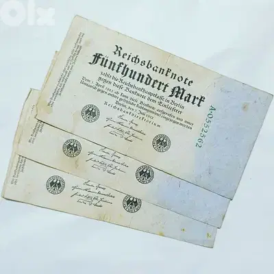 500 مارك عملة  المانيا ورق كبير 1922