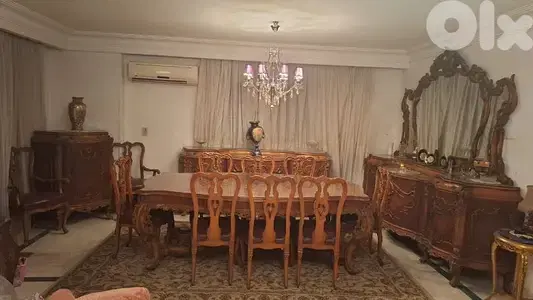 غرفة سفرة لويس الخامس عشر فرنسي انتيك روعة الفخامة والرقي مميزة كاملة