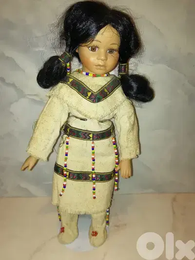 Native American ceramic puppet 40cm