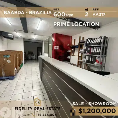 Showroom for sale in Baabda AA317 صالة عرض للبيع في بعبدا