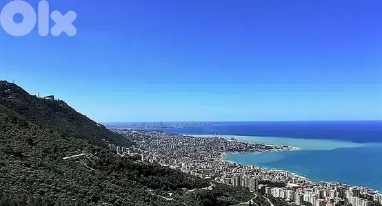 1080 SQM Prime Location Land in Kfar Hebab, Ghazir with Full Sea View