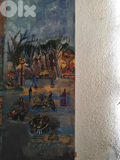رسم زيتي على القماش canvers