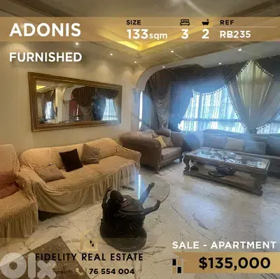 Apartment for sale in Adonis RB235  شقة  للبيع في أدونيس
