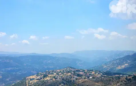 850 SQM Land in Mtein, Metn Overlooking the Mountains & the Ocean
