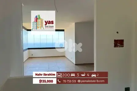 Nahr Ibrahim 200m2 | Brand New | Luxury Building | Sea View | PA |