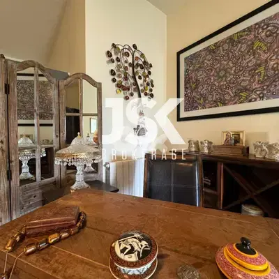 L19055 -Apartment With Garden And Mountain View For Rent in Baabdat