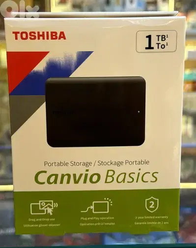 Toshiba canvio basics hard disk 1tb Original & Best offer