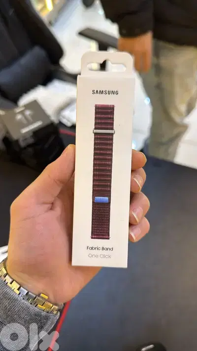 Samsung Watch 7 Fabric Band One Click wine