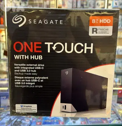 Seagate One touch hub 8tb external hard drive desktop HDD Amazing & go