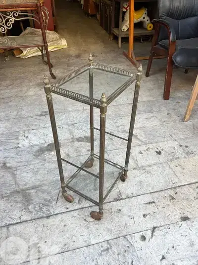 French table bronze طاولة سكاملة برونز فرنسية ناعمة سعر لقطة