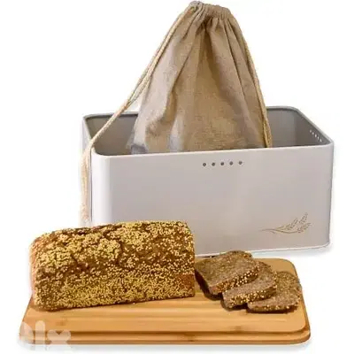 Beaulife Emma Bin Metal Bread Box 33 x 21 x 16 cm -صندوق خبز معدني
