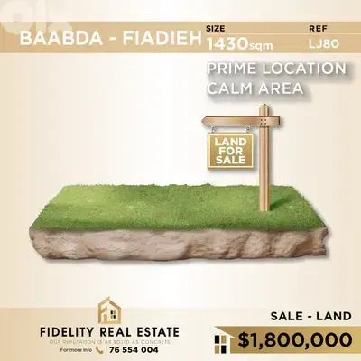 Land for sale in Baabda LJ80 أرض للبيع في  بعبدا