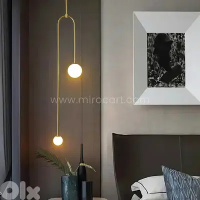 Modern Arc Pendant Light – U-Shaped Glow for Bedrooms & Cozy Corners